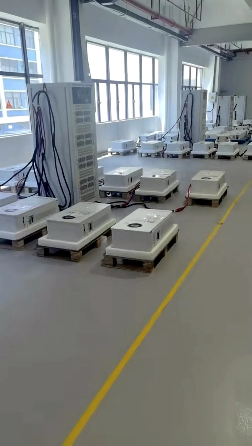 HOMESOL factory testing floor